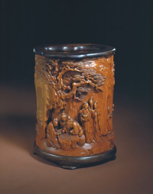 图片[1]-Wu Zhifan’s boxwood brush holder for reporting victory in Dongshan-China Archive